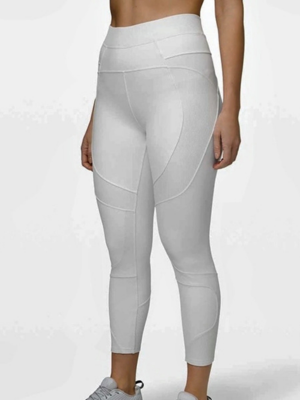 lululemon Ribbed Contoured High-Rise Tight 28" White Leggings